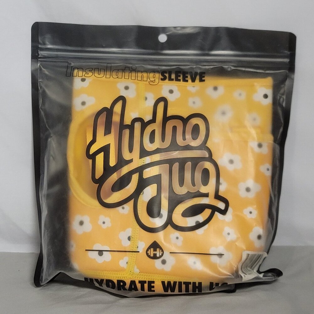 HYDROJUG Yellow Poppy Insulating Sleeve w/ adj strap - PACKAGED